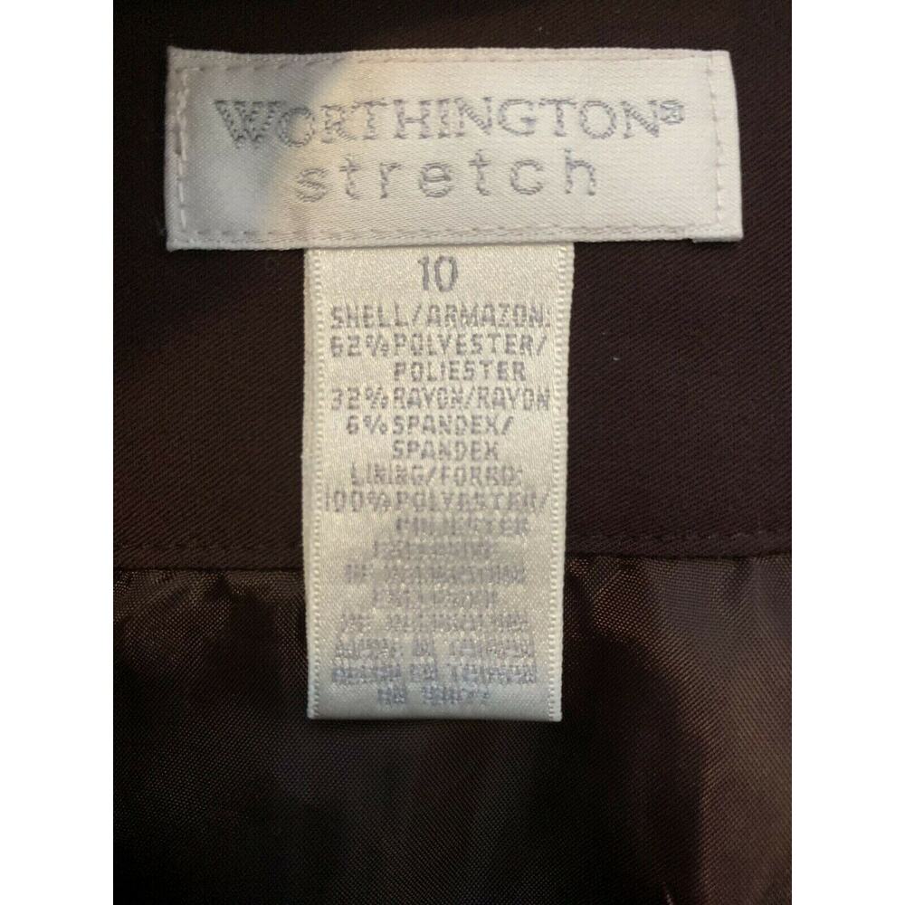 Worthington brown floral Pencil Skirt Size 10 - Picture 3 of 8